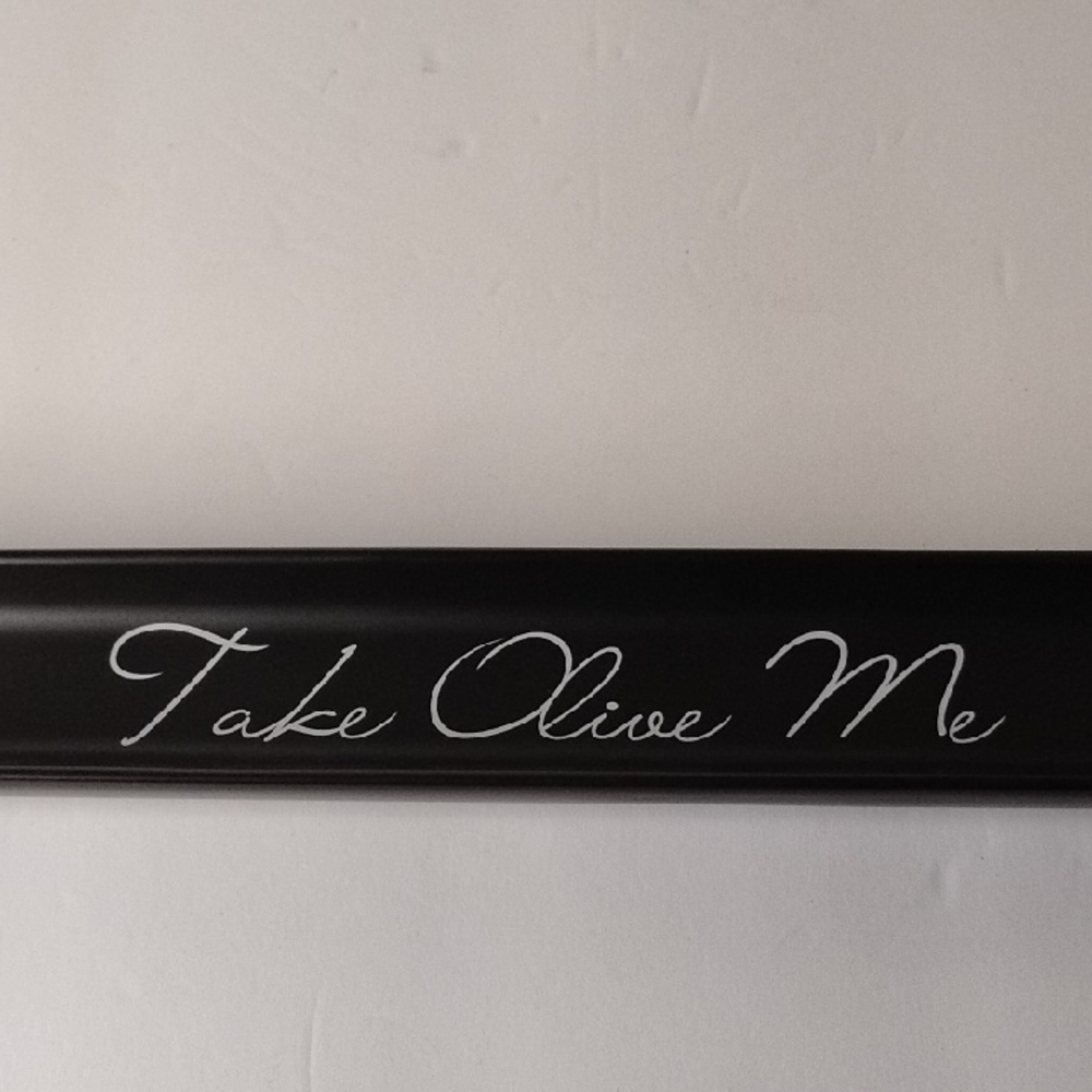 X-007 Black Serveware 'Take Olive Me' Tray